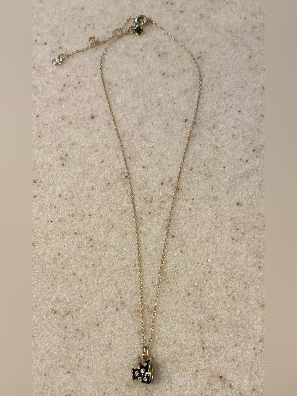 kate spade gold-tone heart charm necklace with crystal accents Coffee Cup
